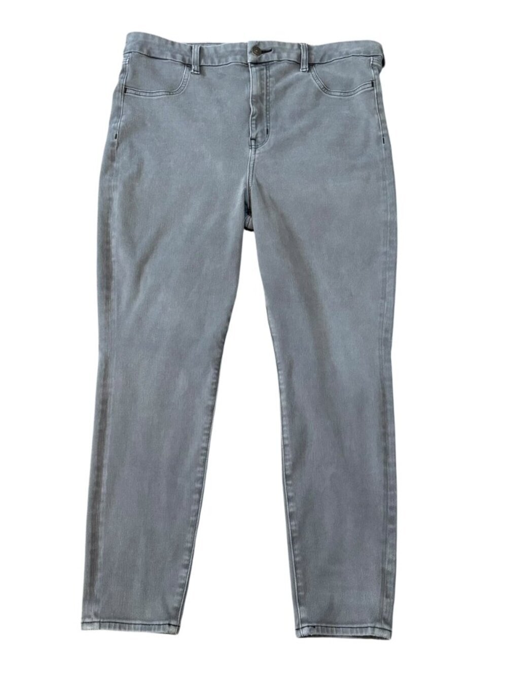American Eagle Dream Jeans, Jegging, Gray, High Rise Stretch, Soft, Size 18